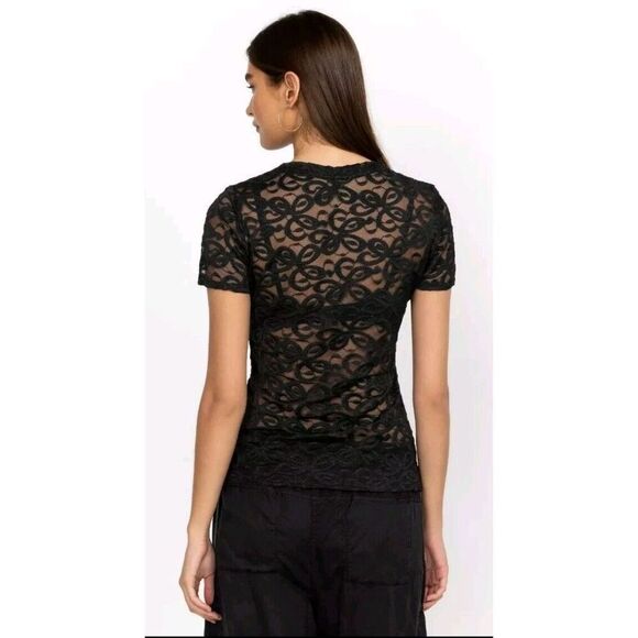 Johnny Was NWT Astrid Floral‎ Embroidered Top, Black MSRP $150, Size X-Large - Picture 3 of 12